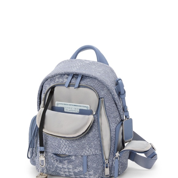 NWT TUMI Voyageur Celina Small Backpack Denim Blue - Picture 2 of 13